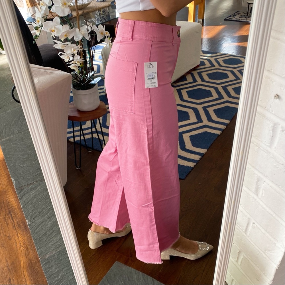 BILLABONG Pink Side Kick High Waist Wide Leg Pants! 💗 - Picture 3 of 16